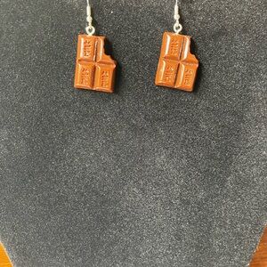 Chocolate Bar Charm Earrings